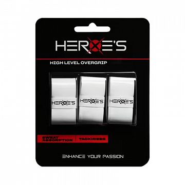 Heroe's High Level Overgrip 3-Pack White