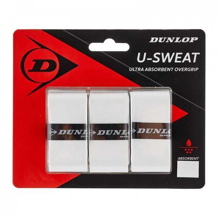 Dunlop U-Sweat Overgrip White 3szt. Dunlop U-Sweat Overgrip White 3szt.