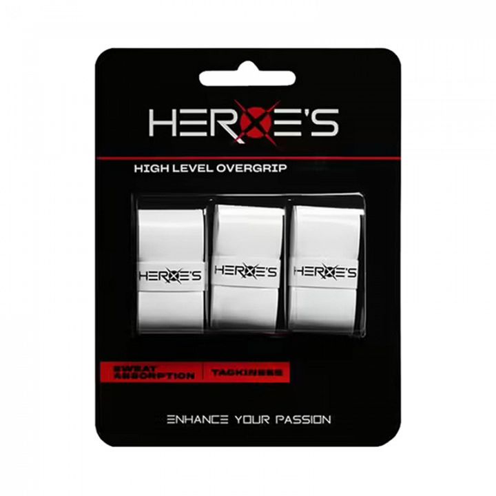 Heroe's High Level Overgrip 3-Pack White