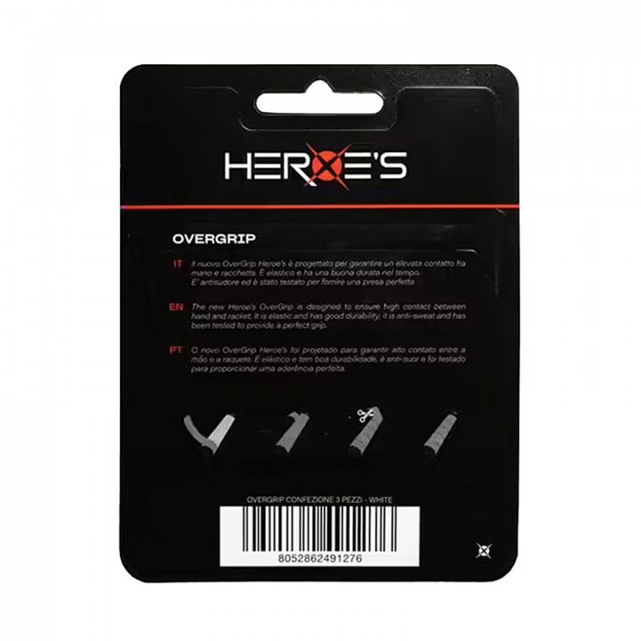 Heroe's High Level Overgrip 3-Pack White