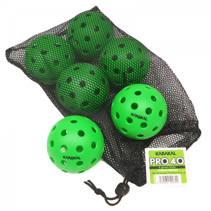 Karakal Outdoor Balls Green 6szt.